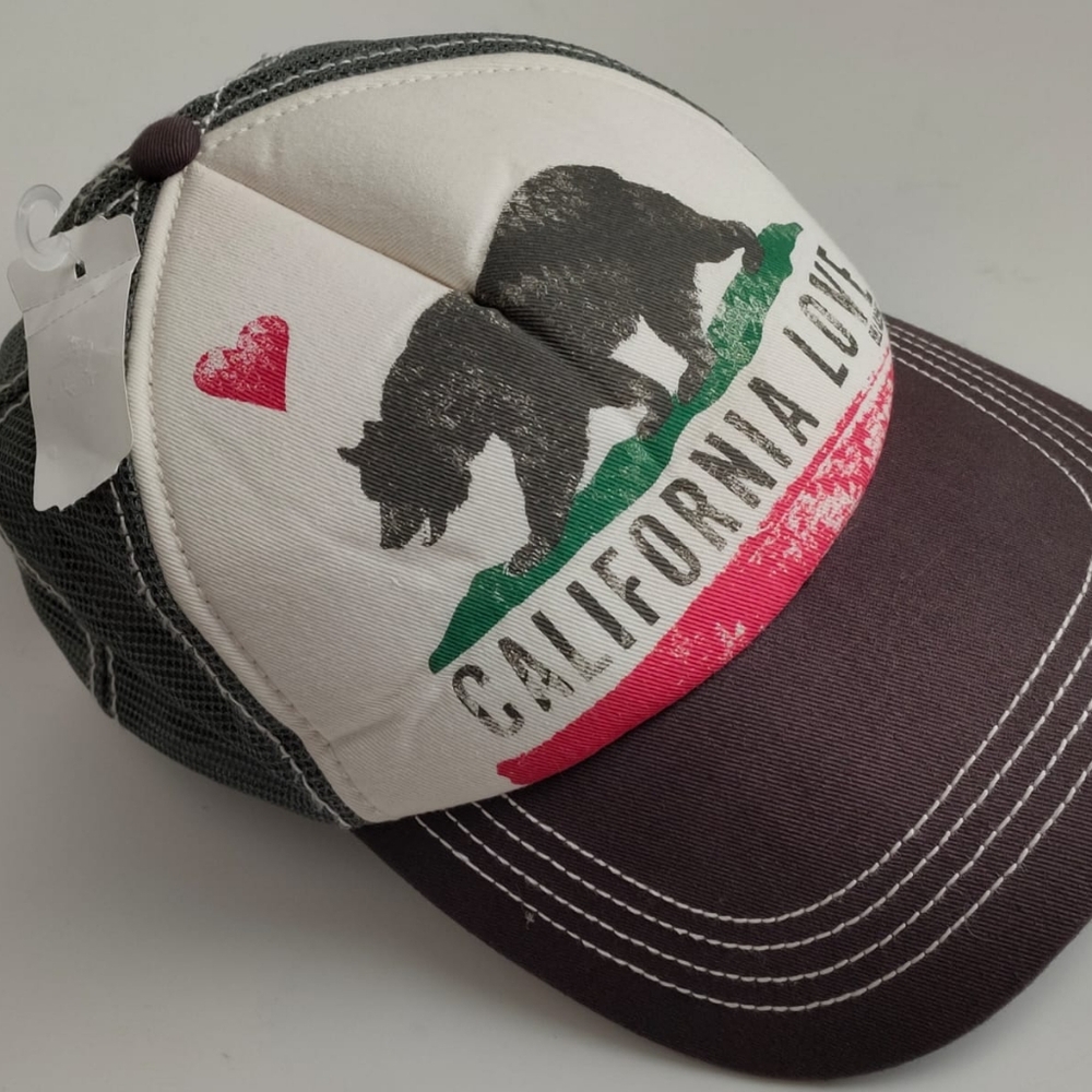 Billabong California Love Bear Trucker Hat Cap